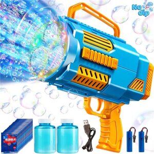 Sloosh Bubble Gun Toy, 10000+ Bubbles, No Dip Automatic Bubble Machine